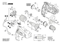 Bosch 3 603 A26 000 Psb 500 Percussion Drill 230 V / Eu Spare Parts